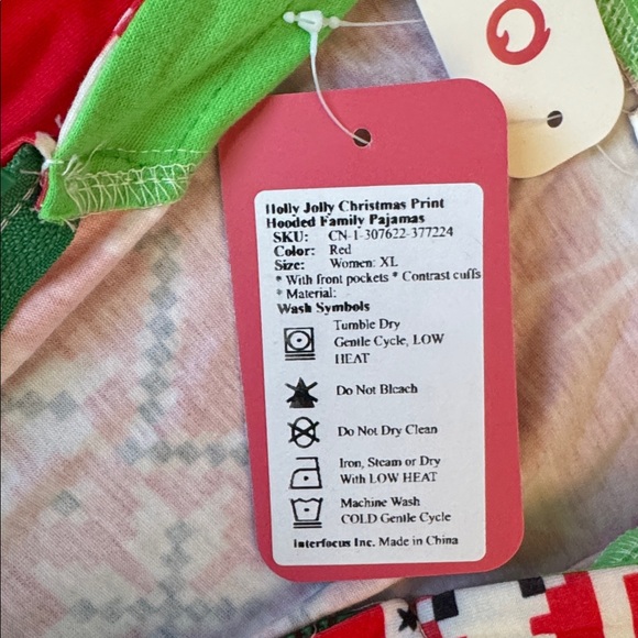 PatPat Holly Jolly Christmas Print Hooded Bodysuit SIZE XL - Picture 5 of 6